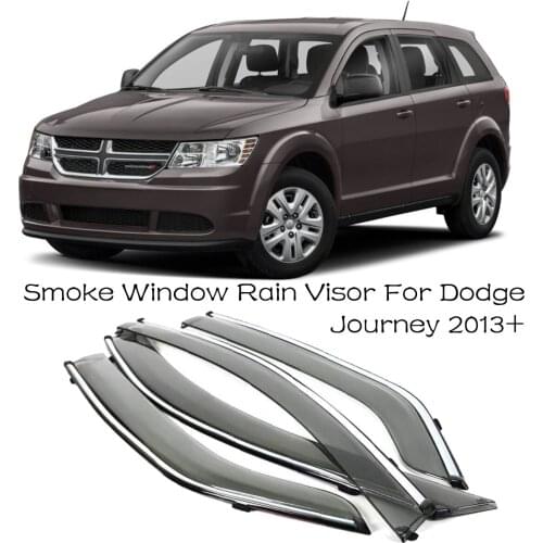 4pcs Blade Side Windows Deflectors Door Sun Visor Shield For Dodge Journey 2013