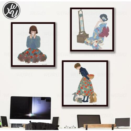 5D Diamond Painting Cartoon Diamond Painting Cartoon Cute Girl Full Diamond Embroidery Diamond Embroidery Diamond Art Decoration