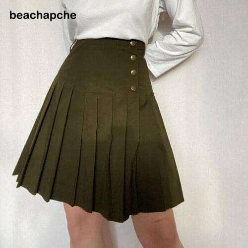 Женские плиссированные юбки Beachapche China At AliExpress