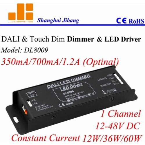Free Shipping 350mA DALI Driver, 700mA 1.2A (Opt) 1Channel / 12V-48V pn:DL8009