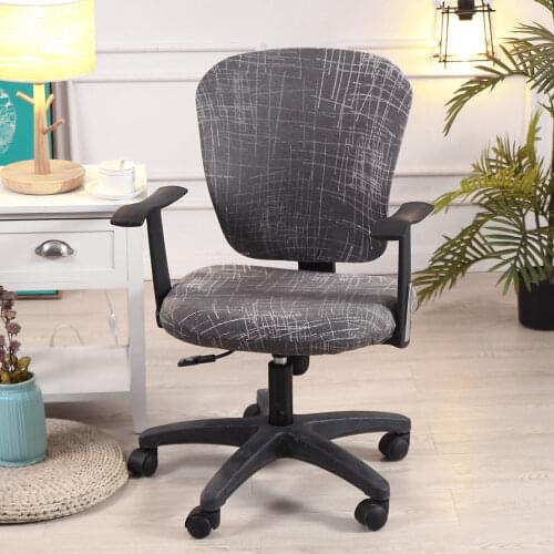 1PC Printed Spandex Chair Cover Anti-dirty Stretch Elastic Computer Chair Covers Washable Removeable for Office Seat Protector