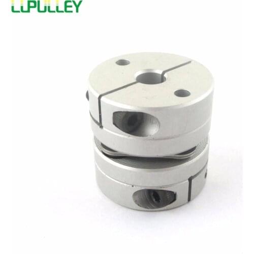 LUPULLEY Flexible Coupling 8mm to 10mm Single Diaphragm Coupling Alloys Bore Dia. 5/6/8/9.525/10mm D26mm L26mm CNC Motor