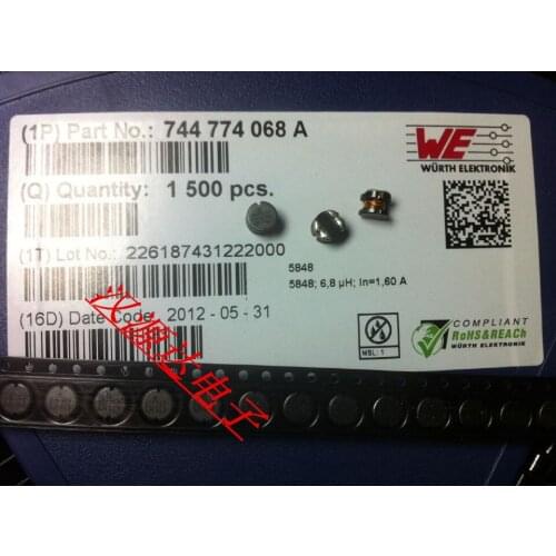 WE Chip inductor winding 744774068A 6R8 CD54-6.8UH 5A 5.8X5.2X4.5MM