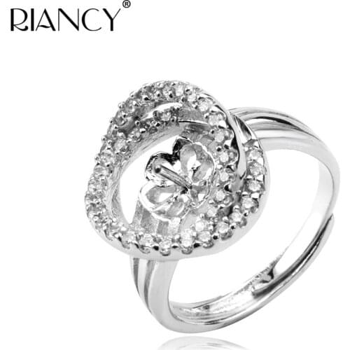 3 pieces Real 925 Sterling Silver Rings Fashion Silver Rings Women DIY Jewelry Components Adjustable Size Best rings accessories