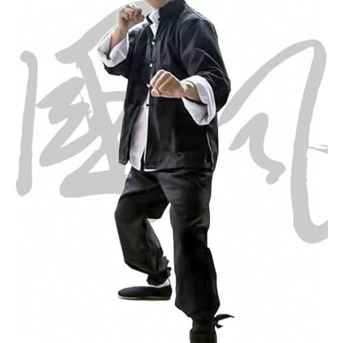 Mans cotton suit Tai Chi Linen Kung Fu Shirt+Pants set Chinese Traditional Shao lin Kungfu Set Uniform Tang Suit Taiji Clothes