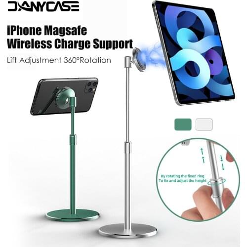 Magnetic Liftable Tablet Holder For Macbook iPad iPhone Samsung Universal Adjustable Desktop Holder Mobile Phone Stand Bracket