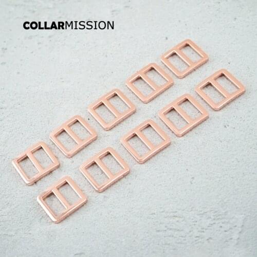 20mm Bag Strap Adjustment Buckle metal Slider Tri-Glid outdoor backpack straps dog collar accessory rose gold RZK20M