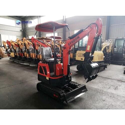 Mini Excavator 1.0 ton micro Small Digger with Rubber Crawler SYNBON SY601