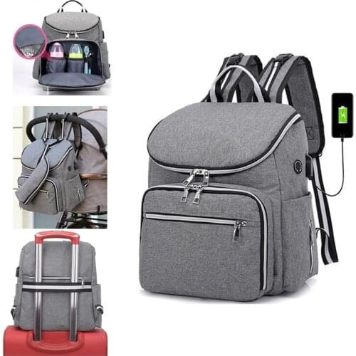 Fashion Stroller bag backpack baby diaper bags nappy mother maternity mommy wet infant for baby care organizer bag backpack