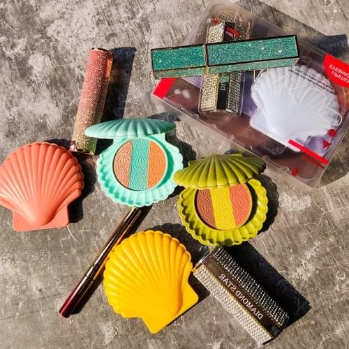 XIXI Candy Set, Shell Makeup, Lipstick Mascara, Eye Shadow, Color Development, No Blooming, Moisturizing and Lasting