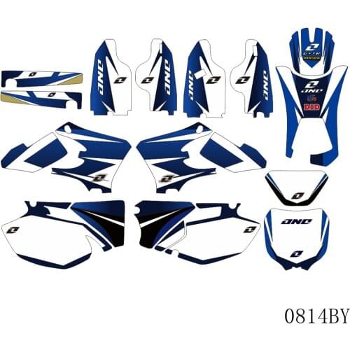 Full Graphics Decals Stickers Motorcycle Background Custom Number Name For YAMAHA WR250F WR450F WRF 250 450 2005 2006