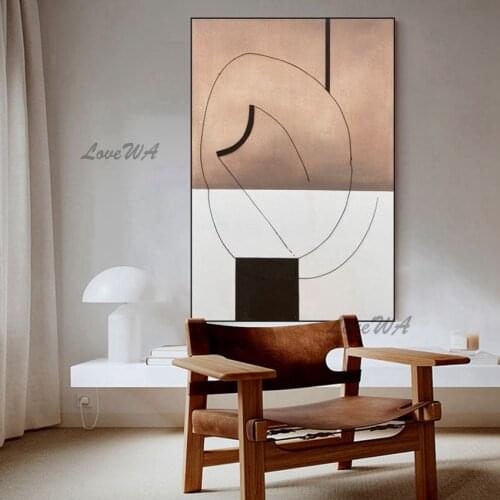 The Home Of Light Color Good Wall Art Decorates Oil Painting Modern New Large Size Lliving Room Wall Picture Unframed Canvas Art