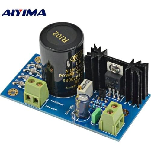 AIYIMA LM317 + TL431 High Precision Linear Regulated Power Supply Board AC TO DC Power Supply Module For Amplifier