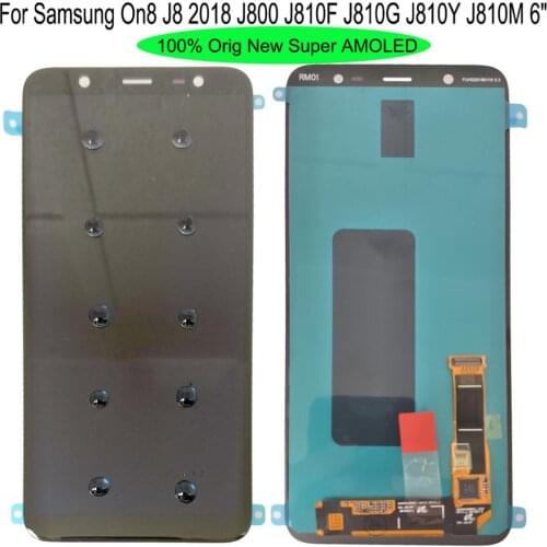 Shyueda 100% Original New Super AMOLED For Samsung On8 J8 2018 J800 J810F J810G J810Y J810M LCD Display Touch Screen Digitizer