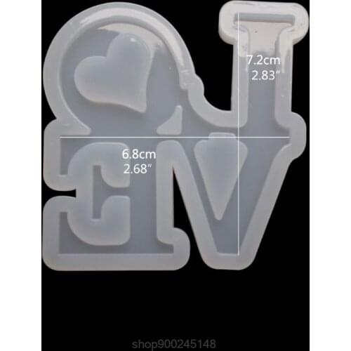 Handmade English Letters Love Pendant Silicone Jewelry Resin Mold Resin Casting Mold Jewelry Making Tools N23 20 Dropshipping