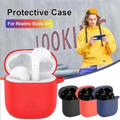 Silicone Protective Cover For Realme Buds Air Case Wireless Earphone Air Buds Boxes Earphone Accessories Box For Realme TXTB1
