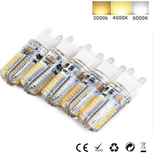 1- 10Pcs/Lot G9 Led Candle Bulb LED G4 Corn Lamp 24 48 64 69 104Leds Energy Saving Light Bulb 220V for Home Chandelier Lighting