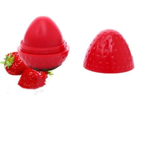 1Pc Ball Fruit Lip Balm Lipstick Organic Ingredients Lip Protector Cosmetics Sweet Taste Embellish Lip Makeup Lipstick Gloss