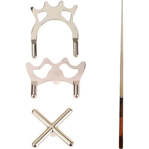 Rod Holder Pool Cue Stick Frame Pole Rack Copper Stick Frame Billiards Snooker Pool Cue Rest Bridge Head Holder Accessories 1pc