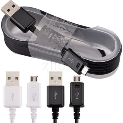 10Pcs/Lot 100% Original 1.5m Micro 5pin USB Fast Charger Cable Data Sync fast charging for Samsung Galaxy S6 S7 Note 4 5 Edge S4