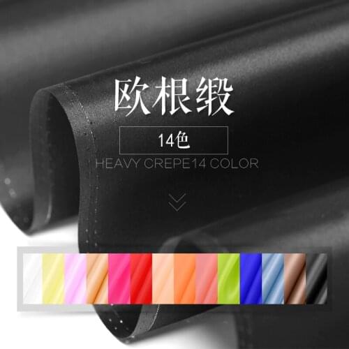 100% pure mulberry Solid silk Organza Satin silken silk fabric silk fabric hard Satin fluffy skirt wedding dress A146