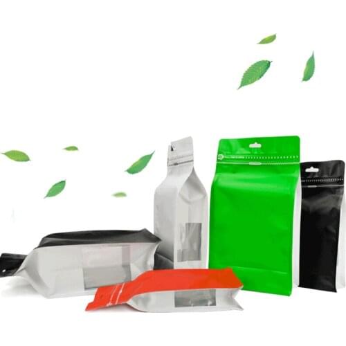 100pcs/lot Empty Tea Bag Aluminum Foil Tea Packaging Pouches Zipper Self Sealing Bags Gift Fruit Food Coffee Teabags