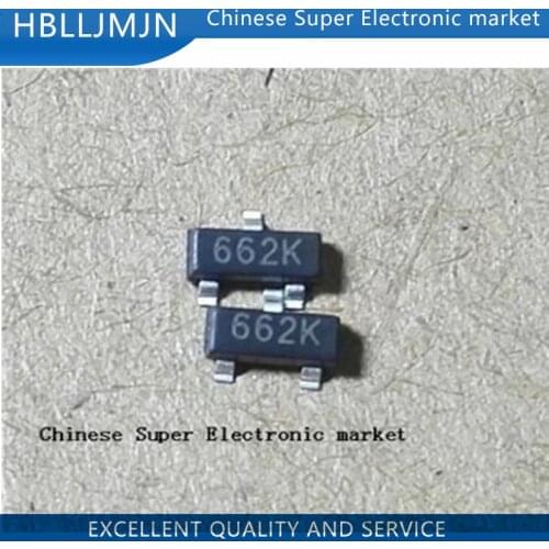 100pcs XC6206P332MR(662K) 3.3V/0.5A Positive Fixed LDO Voltage Regulator SOT-23