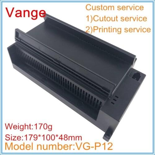 5pcs/lot two color available junction box ABS plastic case enclosure diy 179*100*48mm for PLC electronic control equipment