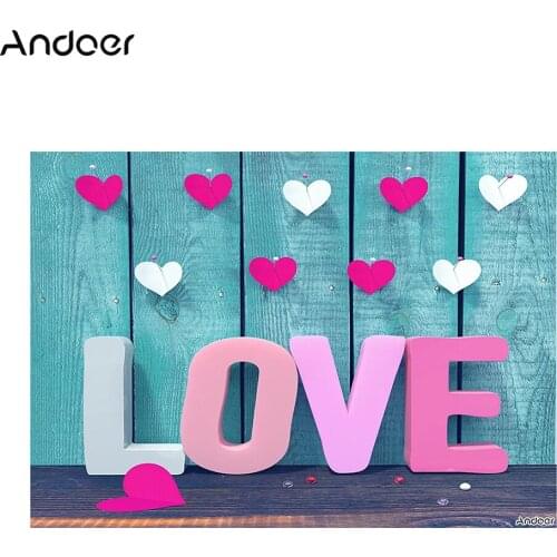 Andoer 1.5 * 2.1m/5 * 7ft Birthday Party/ Valentines Day Photography Background Children Baby Backdrop Photo Studio Pros