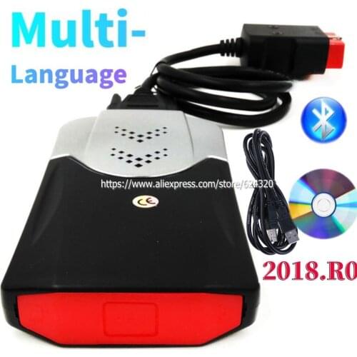 EU Warehouse VD TCS CDP New VCI 2018.R0 2017.R3 for delphis vd ds150e cdp bluetooth cars trucks tcs pro obd2 Scanner with usb