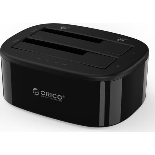 Free shipping ORICO dual disk hard disk box 2.5 / 3.5 inch external hard drive shelf usb3.0 mobile hard disk box base