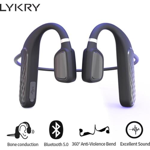 MD04 Bone Conduction Earphone Wireless Bluetooth 5.0 Headphone Noise Reduction Music Stereo Earbuds Sport Waterproof Ear Hook