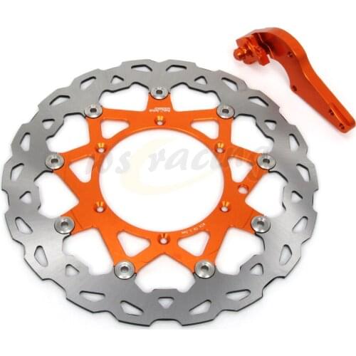 CNC 320MM Motorcycle Front Floating Brake Disc & Caliper Bracket Adapter For KTM SX125 SXF450 SX150 SX250 SXF250 SXF505 09-15