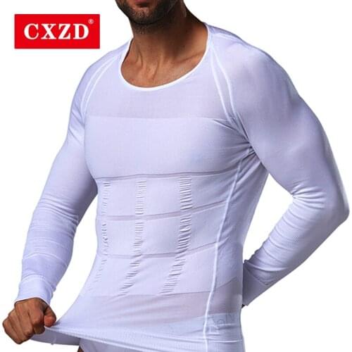 CXZD Mens Slimming Body Shapewear Corset Compression Abdomen Tummy Control Slim Waist Cincher Modeling Corrective Belly