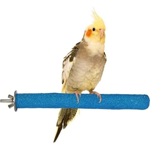 Grinding claw stick Parrot stand Rod Bird supplies bird cage molar Rod Bird Nest grinding claw Stick Stand bar frosted stand bar