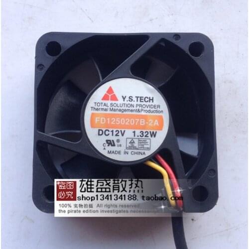 For Yuanshan Y.s.tech Fd1250207b-2A 5020 Dc12v 1.32w Cooling Equipment Fan