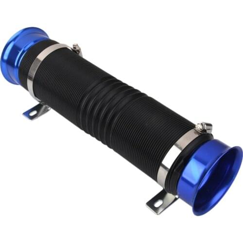 Cold Air Intake Duct Feed Induction Flexible Ducting Plastic Pipe Hose Blue