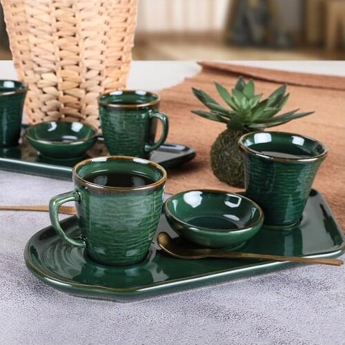 Emerald Lora Coffee Presentation Set 8 Pieces For 2 Persons