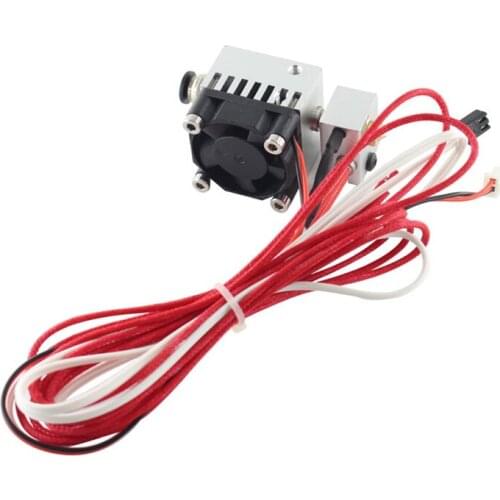 V6 aluminum extrusion bowden hotend kit compatible with PT100 sensor 1.75mm 0.4mm 12V for Reprap Prusa 3D printer