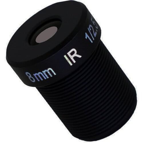 M12 HD 5.0Megapixel CCTV camera Lens 8mm Fixed Iris M12 F2.0 1/2.5" For HD IP Cameras lens 8mm