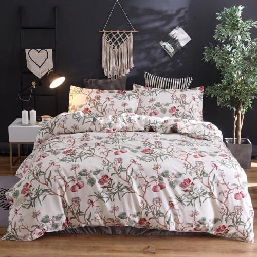 Fashion Printing Flower Rural scenery Home Bedding set Bedding sheet and pillow case