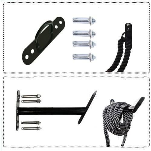 Wall-mounted Battle Rope Bracket Training Rope Holder Heavy-duty Rope Storage Rack Sandbag Hammock Wall Hook Fitness Accessories