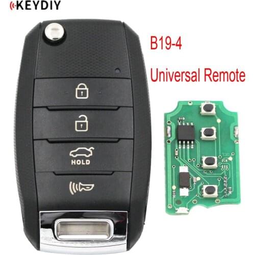 1PC, KEYDIY Original Universal B Series Remote Control B19-4 KD900K/D900+/URG200/KD-X2 Key Programmer