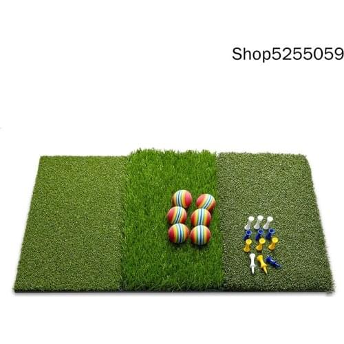 Foldable Indoors Golf Club Grass Pratice Green Grass Mat Thickened Golf Mat Golf Swing Training Golf Ball Play Mat