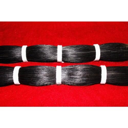 250g cello double bass Mongolia natural black bow hair horse tail 105-108 cm