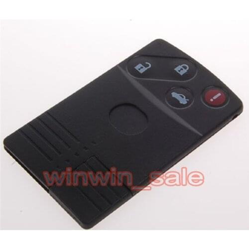Auto Uncut Blade Smart Keycard Keyless Remote Key Card Key Fob Shell 4 Button Case Cover Holder Fit For MAZDA CX RX MX 4BT Blank