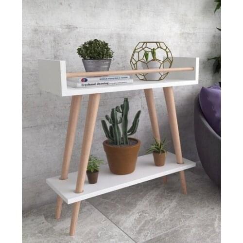 Modern Ares Trade Side Coffee table Garden Furniture Long Foot Jardiniere Wood Jardiniere Flower Bed Coffee table coffe table table basse