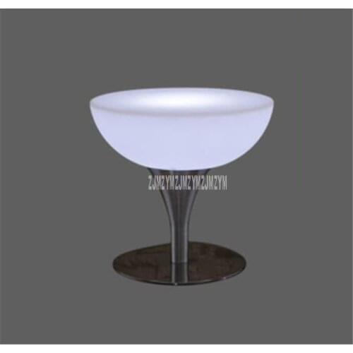 Led Luminous Bar Table Simple Round High Foot Creative Cocktail Bar Table For Night Club Coffee Shop Creative Lighting Furniture