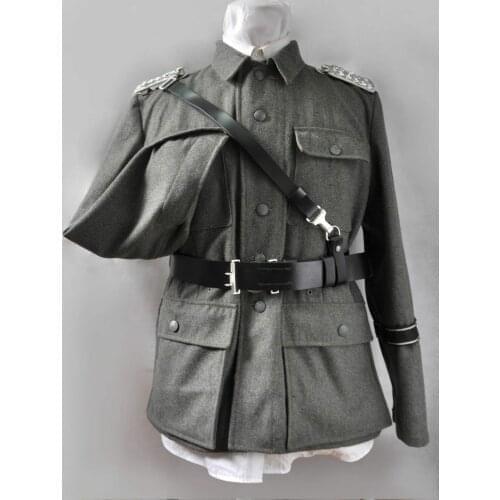 Tomwang2012. WWII GERMAN ARMY OFFICER UNIFORM LEATHER CROSS SHOULDER STRAP WITH BELT. Excluding uniforms