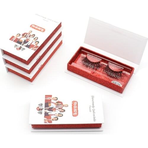Rebelde Theme Eyelash Packaging Box Customized Eyelash Box with Real Mink Lashes Make Your Own Brand Eyelash Packing Free Tray